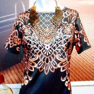 Designer Ely-Marcobar styled dress with satin material